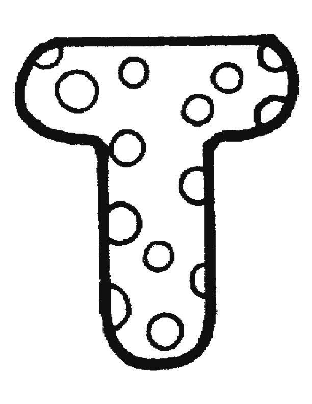 Fisă de colorat cu Alfabetul de colorat p20