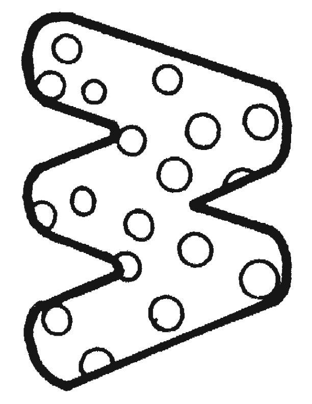 Fisă de colorat cu Alfabetul de colorat p23