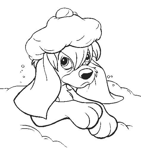 Fisă de colorat cu Anastasia de colorat p16