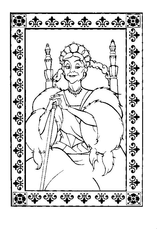 Fisă de colorat cu Anastasia de colorat p17