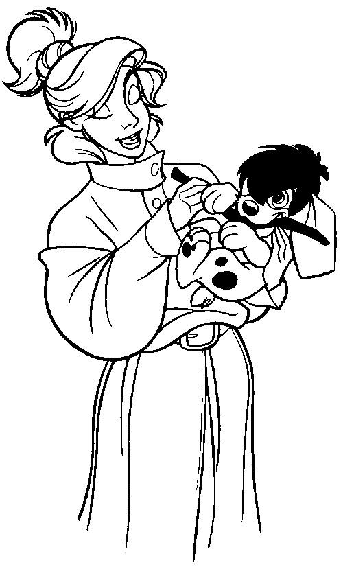 Fisă de colorat cu Anastasia de colorat p34