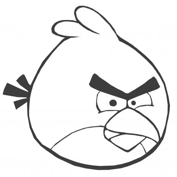 Fisă de colorat cu Angry birds de colorat p01