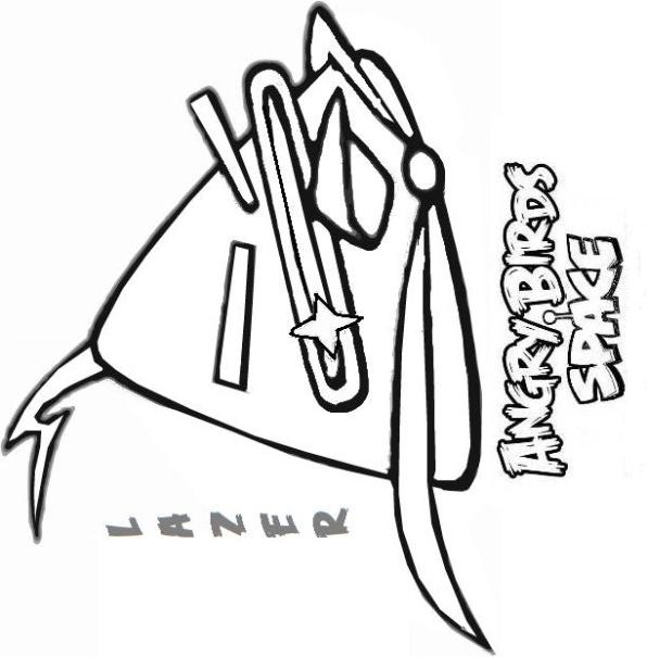 Fisă de colorat cu Angry birds de colorat p21