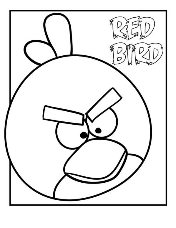 Fisă de colorat cu Angry birds de colorat p26
