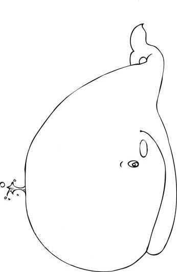 Fisă de colorat cu Animale balene de colorat p01