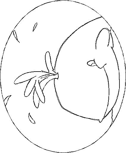 Fisă de colorat cu Animale balene de colorat p06