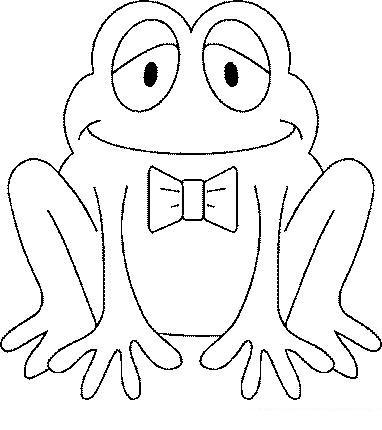 Fisă de colorat cu Animale broscute de colorat p15