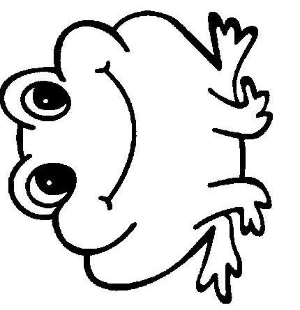 Fisă de colorat cu Animale broscute de colorat p33