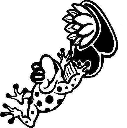 Fisă de colorat cu Animale broscute de colorat p37