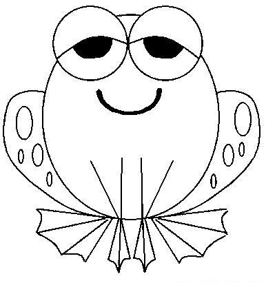 Fisă de colorat cu Animale broscute de colorat p39