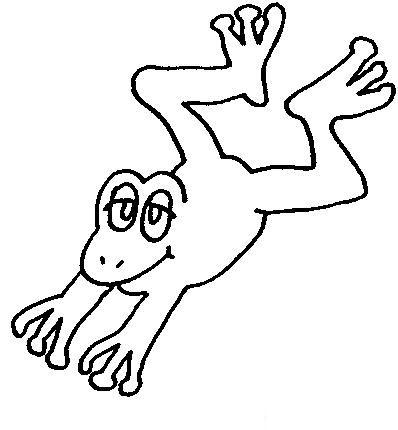 Fisă de colorat cu Animale broscute de colorat p46