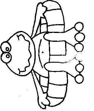 Fisă de colorat cu Animale broscute de colorat p48