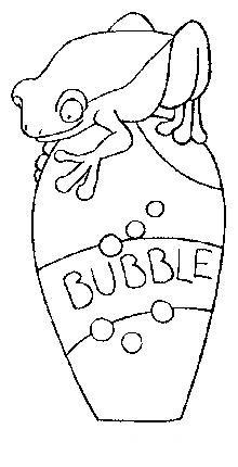 Fisă de colorat cu Animale broscute de colorat p61