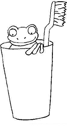 Fisă de colorat cu Animale broscute de colorat p71