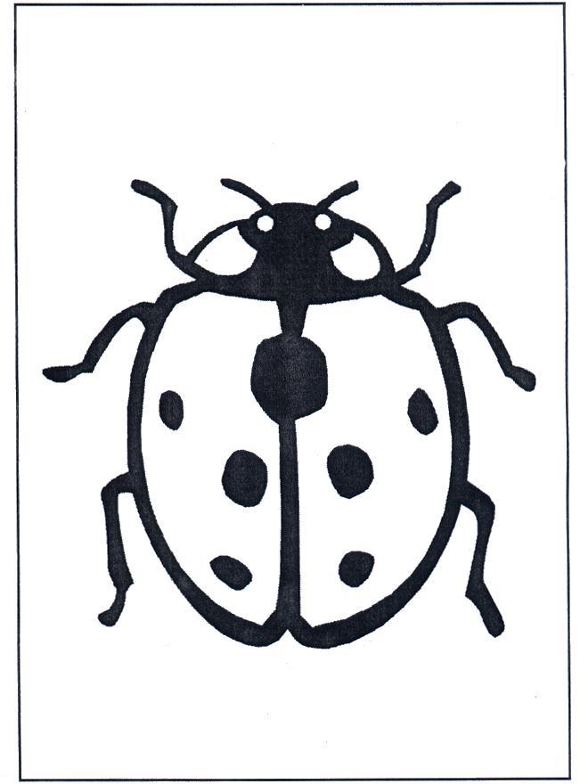 Fisă de colorat cu Animale buburuze de colorat p03