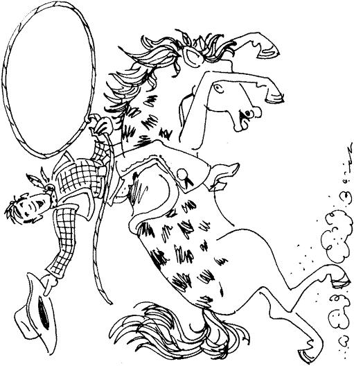 Fisă de colorat cu Animale cai de colorat p73