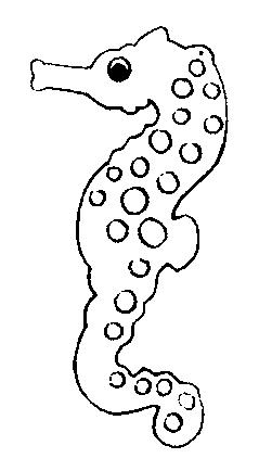 Fisă de colorat cu Animale caluti de mare de colorat p15