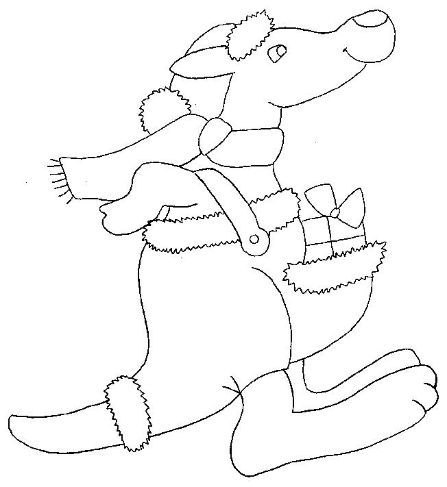 Fisă de colorat cu Animale canguri de colorat p11