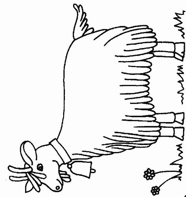 Fisă de colorat cu Animale capre de colorat p02