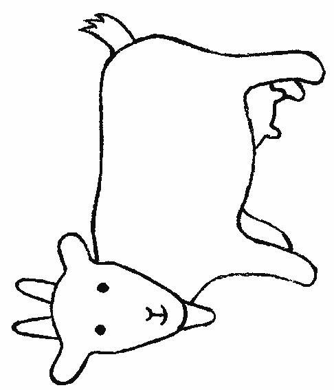 Fisă de colorat cu Animale capre de colorat p05