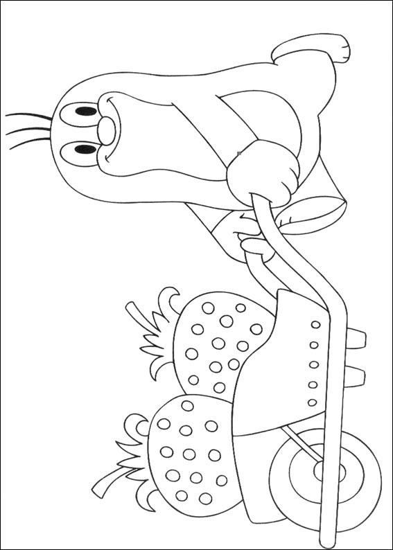 Fisă de colorat cu Animale cartite de colorat p03