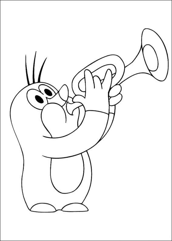 Fisă de colorat cu Animale cartite de colorat p06