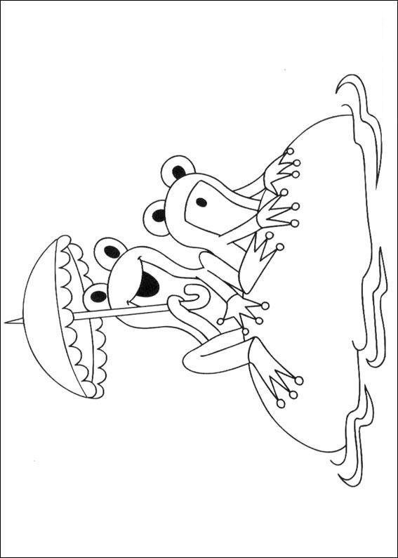 Fisă de colorat cu Animale cartite de colorat p07