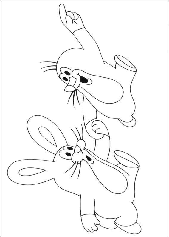 Fisă de colorat cu Animale cartite de colorat p14