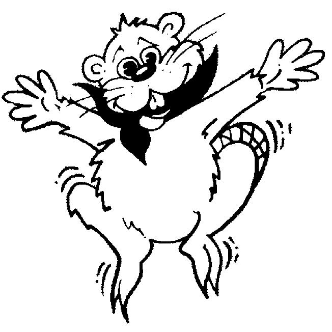 Fisă de colorat cu Animale castori de colorat p11