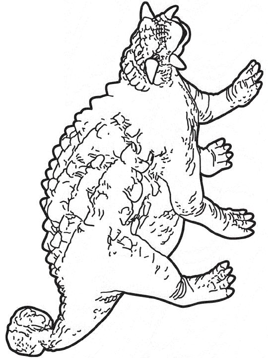 Fisă de colorat cu Animale dinozauri de colorat p02