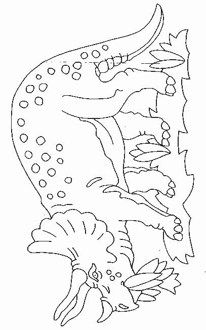 Fisă de colorat cu Animale dinozauri de colorat p16