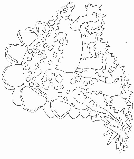 Fisă de colorat cu Animale dinozauri de colorat p17