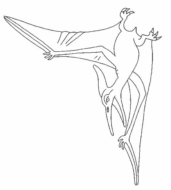 Fisă de colorat cu Animale dinozauri de colorat p18