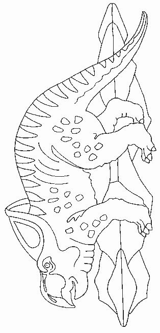 Fisă de colorat cu Animale dinozauri de colorat p20