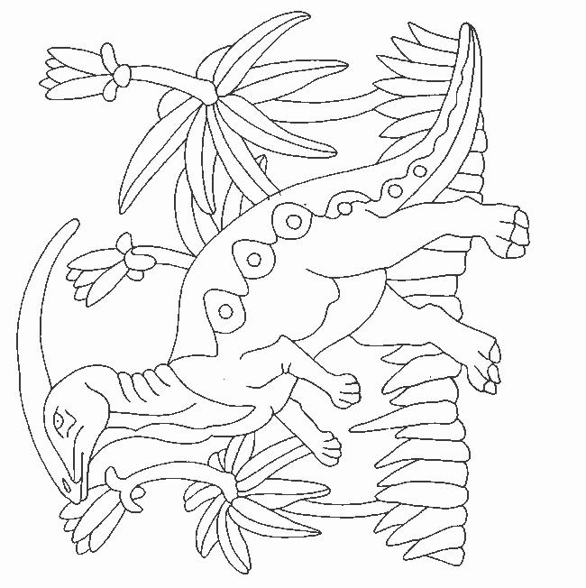 Fisă de colorat cu Animale dinozauri de colorat p21