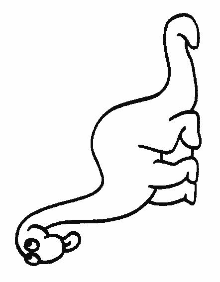 Fisă de colorat cu Animale dinozauri de colorat p23