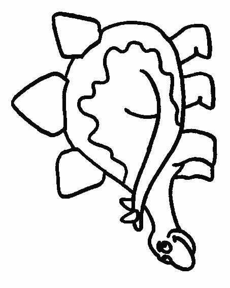 Fisă de colorat cu Animale dinozauri de colorat p25