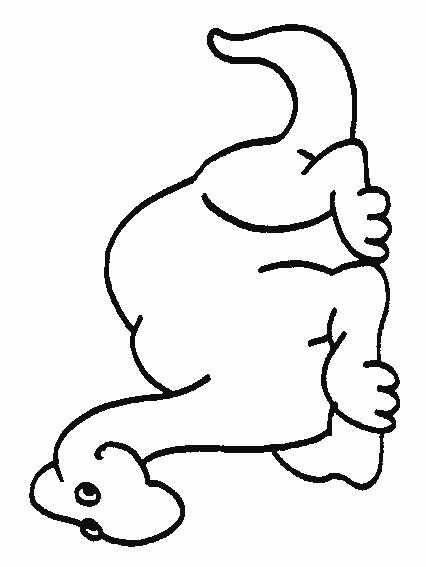 Fisă de colorat cu Animale dinozauri de colorat p29