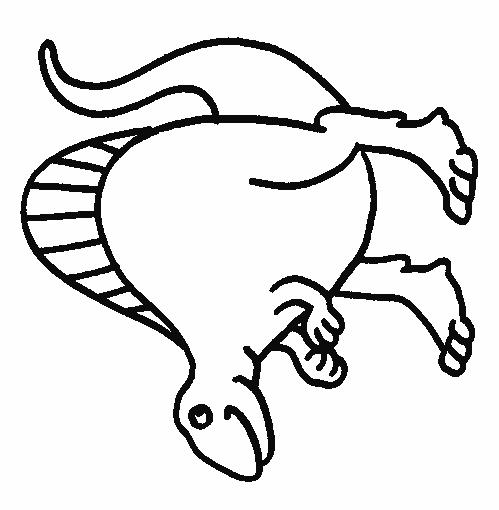 Fisă de colorat cu Animale dinozauri de colorat p30