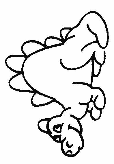 Fisă de colorat cu Animale dinozauri de colorat p31