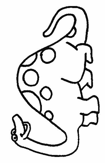 Fisă de colorat cu Animale dinozauri de colorat p32