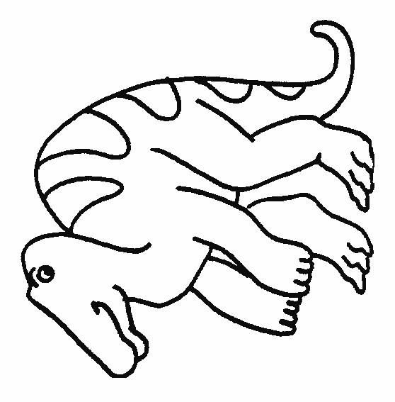 Fisă de colorat cu Animale dinozauri de colorat p33