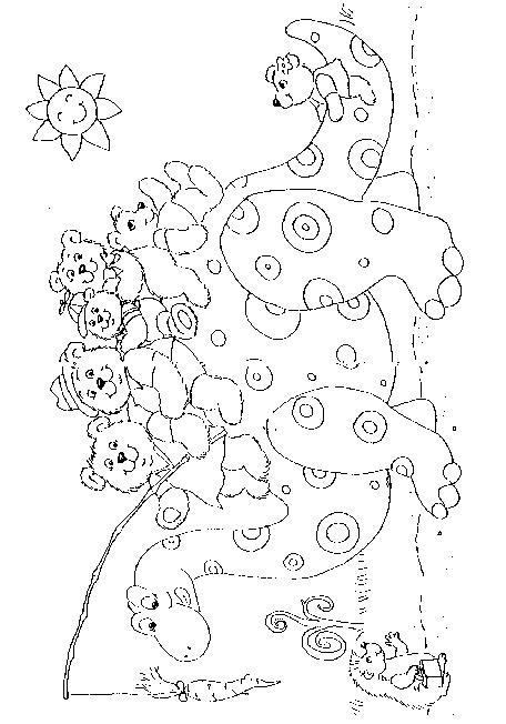 Fisă de colorat cu Animale dinozauri de colorat p36