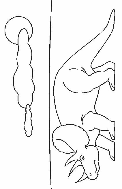 Fisă de colorat cu Animale dinozauri de colorat p37