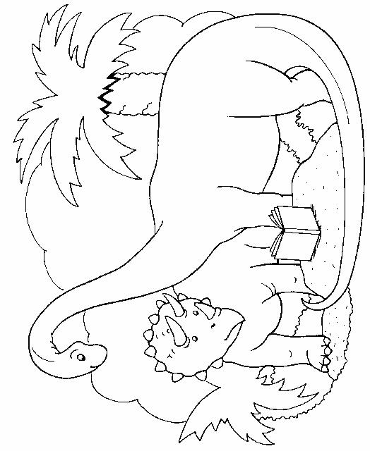 Fisă de colorat cu Animale dinozauri de colorat p38