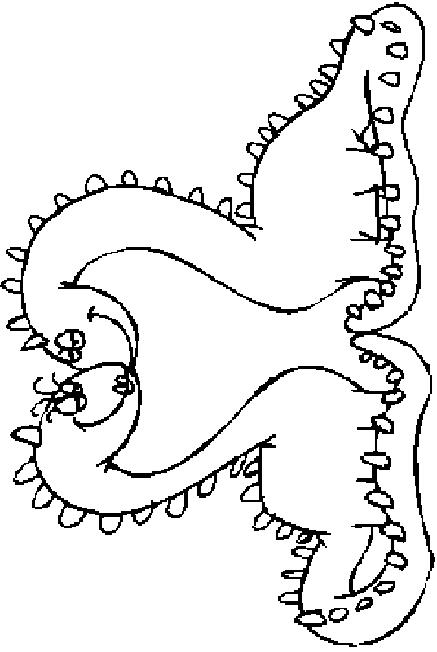 Fisă de colorat cu Animale dinozauri de colorat p41