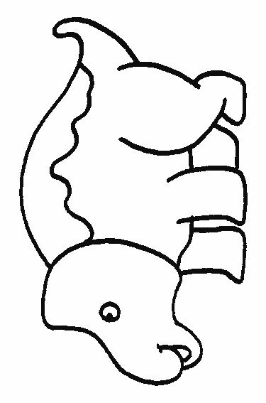 Fisă de colorat cu Animale dinozauri de colorat p43