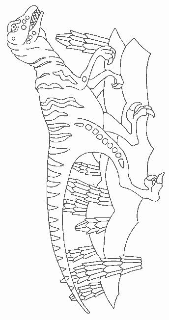 Fisă de colorat cu Animale dinozauri de colorat p46