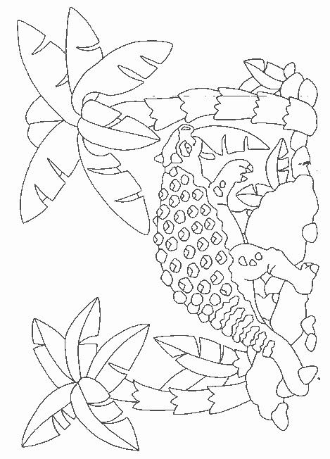 Fisă de colorat cu Animale dinozauri de colorat p48