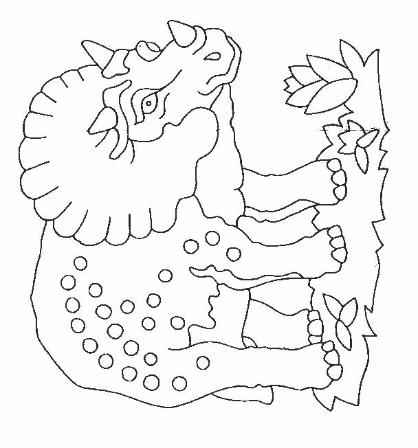 Fisă de colorat cu Animale dinozauri de colorat p50